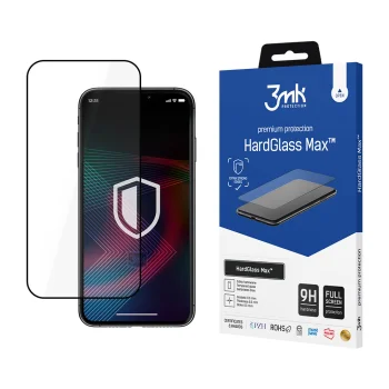 3mk HardGlass Max™ Tempered Glass for iPhone 14 Pro Max, Black