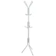 Metal Standing Coat Rack 170 cm, Ruhhy 23814, white