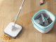 360° Spin Mop and Bucket Set with Wringer, 2 Reusable Microfiber Mop Heads