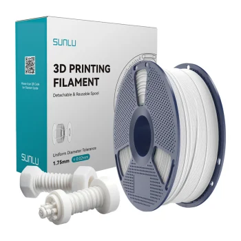 Sunlu High-Speed ABS 3D Printer Filament 1.75 mm 1 kg, White