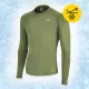 4Fizjo Long Sleeve Thermal Shirt, Unisex, Green, Size M