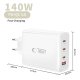 Tech-Protect NC140W-GAN 4-Port 140W Wall Charger - White