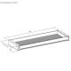 Ergo Office ER-302 B Flat Under-Desk Drawer, Black