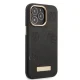 Guess Peony Logo Plate MagSafe Case for iPhone 13 / 13 Pro, Black