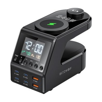 Alarm Clock Charging Station Blitzwolf BW-FW10 240W 6-Port