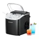 Euhomy IM001 Ice Cube Maker, 1.2 L, 12 kg, Black