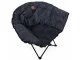 Folding Camping Chair XL Padded Oversized Portable Chair for Outdoor Fishing and Lawn, Black