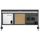 Ergo Office Desk Organizer Partition with Shelves, ER-300 B, Black