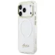 Guess IML Gradient Script Metal MagSafe Case for iPhone 17 Pro, White