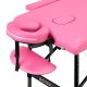 Folding Massage Table Aluminum Comfort Activ Fizjo 2 Segment Pink Black