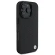 BMW iPhone 16 Pro Max Case Signature Leather Diamond Metal Logo MagSafe, Black