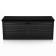 Plonos 103 Gallon Outdoor Storage Deck Box Waterproof for Patio Cushions, Black
