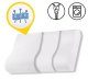 4Fizjo ERGO Orthopedic Pillow, Contoured, 60x40 cm, White