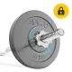 4FIZJO Slightly Curved Barbell Bar 120 cm, 25 mm, 5 kg