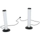 Gaming RGB LED Desk Lamps, Set of 2, with Remote Control, USB, Black