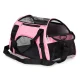 Travel pet carrier bag for cats and dogs, pink
