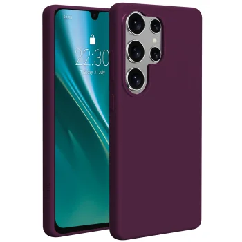 Etteri Silicone Mag Case for Samsung Galaxy S26 Ultra, Dark Cherry