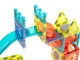 Kids Light Magnetic Constructor Rolling Ball Rail Bricks Set 75 pcs