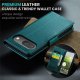 Google Pixel 9 / 9 Pro CASEME Wallet Magnetic Leather Case Cover, Green