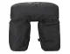 Large Bicycle Rear Rack Bag with 3 Compartments, Black