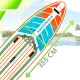 AquaPaddle Navigator Orange Green SUP Board, 355x82x15 cm, 200 kg