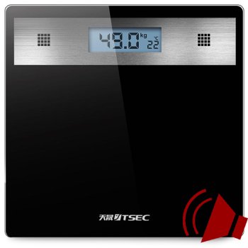 Electronic Glass Bathroom Scale with LCD Display up to 180kg