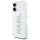 Karl Lagerfeld IML Rhinestones Logo Case for iPhone 16, Transparent