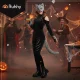 Ruhhy 26247 Cat/Fox/Wolf Costume, 4 Pieces, Grey