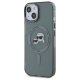 Чехол Karl Lagerfeld для iPhone 15 HC MagSafe IML Metal KC Heads, черный
