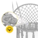 4Fizjo BOHO Hanging Garden Chair / Swing, Grey
