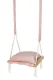 Kruzzel Wooden Baby Swing with Cushion, Pink