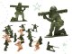 Set of Toy Soldiers Military Equipment Weapons in a Suitcase, 307 pcs.