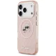 Karl Lagerfeld iPhone 17 Pro Case MagSafe IML Glitter Karl and Choupette, Pink