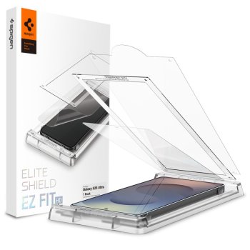Spigen Elite Shield EZ FIT hibrīda aizsargstikls Samsung Galaxy S25 Ultra caurspīdīgs