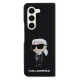 Karl Lagerfeld Samsung Galaxy Z Fold5 Case Silicone Ikonik, Black