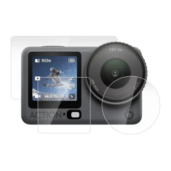 Puluz Tempered Glass Screen Protector Set for DJI Osmo Action 6 PU1067T (3 pcs)