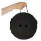 Folding Telescopic Camping Stool Black 200kg