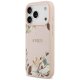 Guess Grained Flowers Classic Logo MagSafe Phone Case Cover iPhone 17 Pro - Pink