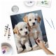 Massido Paint by Numbers Kit 40x50 cm - Adorable Puppies Canvas Art