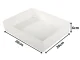 Universal Clothes and Underwear Drawer Organizer, 26x20x6 cm, White