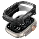 Spigen Rugged Armor Case and 9H Tempered Glass for Apple Watch Ultra 49mm, Matte Black