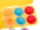 Kids Toddler Educational Toy Color Shape Sorter Matching Egg Set Puzzle, 12 pcs