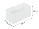 Underwear and Bra Drawer Organizer, 28x14x13 cm, White