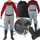 TRIZAND Fishing Chest Waders with Boots, Size 43