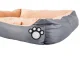 Pet Bed for Dogs and Cats, Size S, 52x47cm, Grey