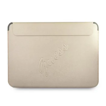 Guess Saffiano Script Laptop Sleeve 13", Gold
