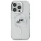 Karl Lagerfeld IML Metal Karl&Choupette MagSafe Case for iPhone 16 Pro Max, White
