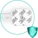 Ricokids 798200 Cabinet and Drawer Safety Locks, 6 Pcs, White