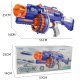 3001 Kids Toy Foam Blaster Weapon Gun Rifle + 20 Bullets, Blue