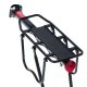 L-BRNO Universal Bicycle Rear Aluminum Trunk Bike Rack, Black